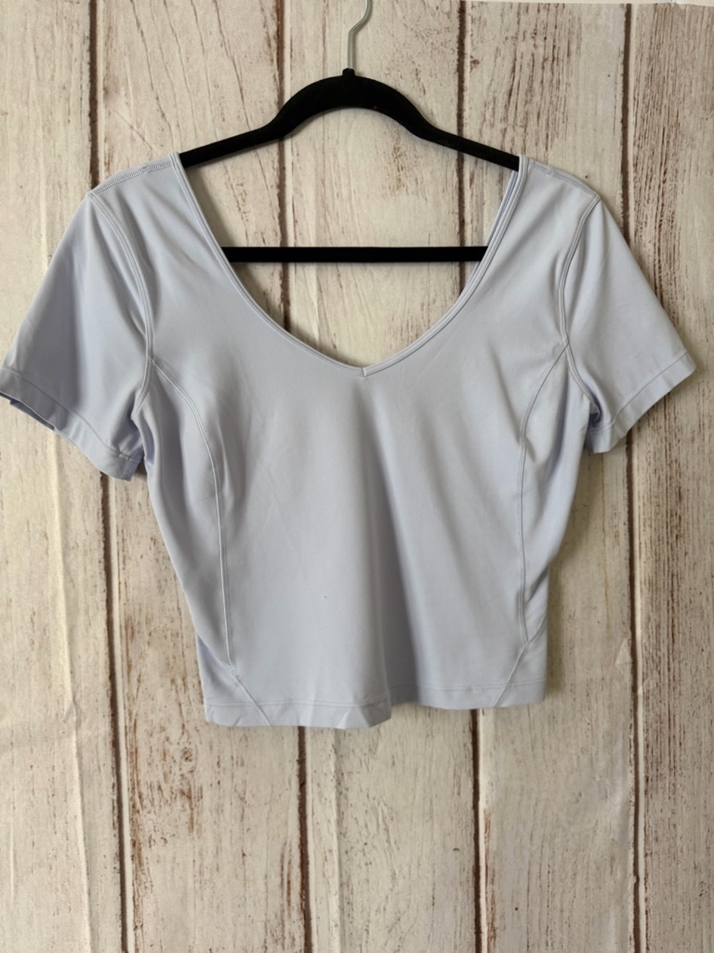 Lululemon Align T-Shirt Light Blue Short Sleeve Crop Top